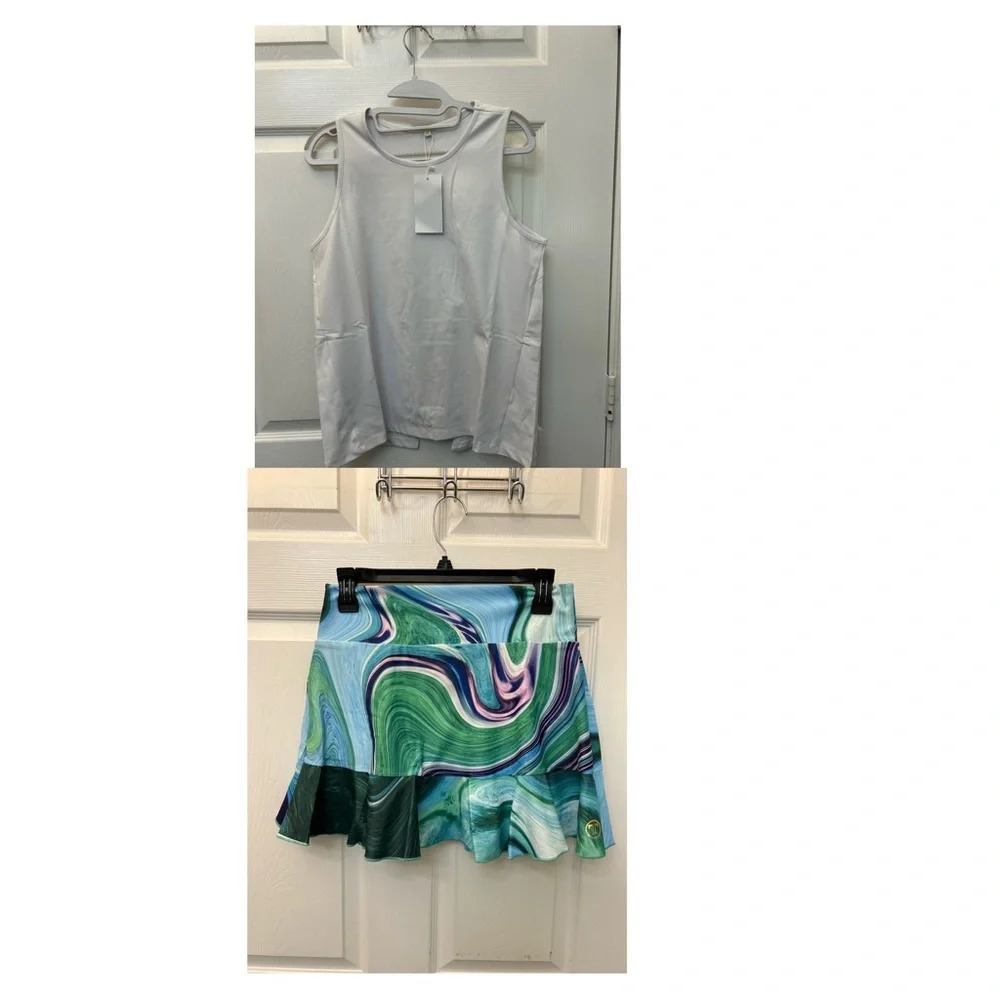 ! Tina + Jenna set Womens Tennis Skirt Golf Made in USA
